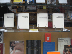 La vitrine de la librairie Quai des Brumes à Strasbourg (2)