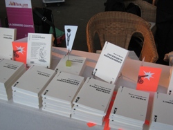 Stand de La dernière goutte à la Foire du Livre de Bruxelles